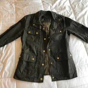 Green J.Crew Fall jacket
